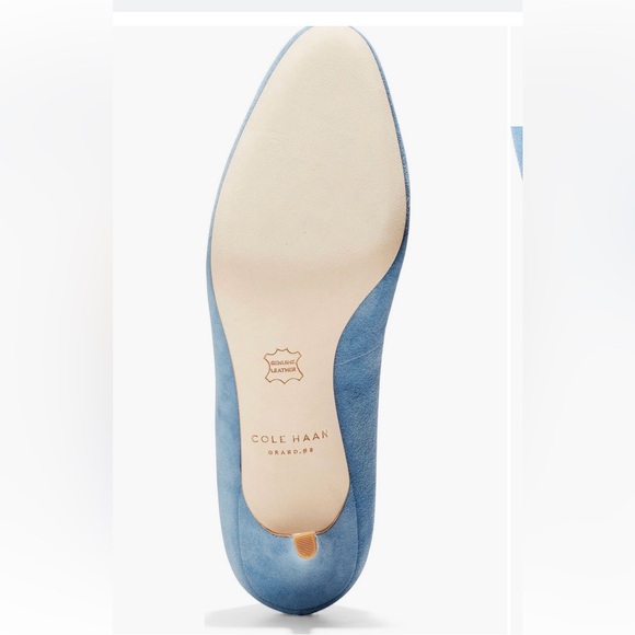 Cole Haan Light Blue Suede Heels